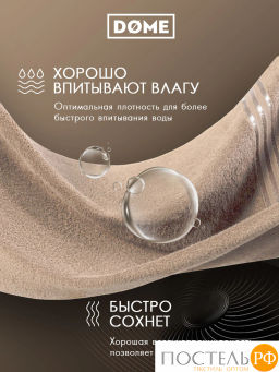ГАРМОНИКА мятн/беж К-т Полотенец 50х80-2/70х130-2, 4 пр., 100% хл, 440 гр/м2 - Dome фото 6