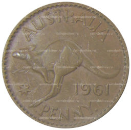 1 пенни 1961 года Австралия