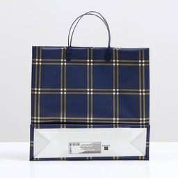 Цена за 10 шт. Пакет Синяя клетка, мягкий пластик, 29 x 30 см, 100 мкм - Simaland фото 2