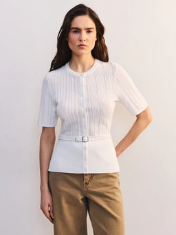 Приталенный кардиган с поясом / Zarina