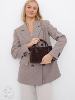 Сумка женская кожаная 7607PE coffee Polina&Eiterou фото 7