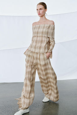CHECK TROUSERS ZW COLLECTION - Zara фото 13
