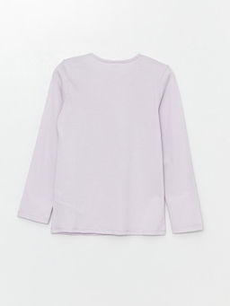 Bisiklet Yaka Bask?l? Uzun Kollu K?z ?ocuk Pijama Tak?m? - Waikiki фото 3