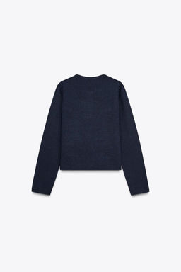 KNIT CARDIGAN WITH GOLDEN BUTTONS - Zara фото 6