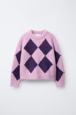 ARGYLE KNIT JUMPER