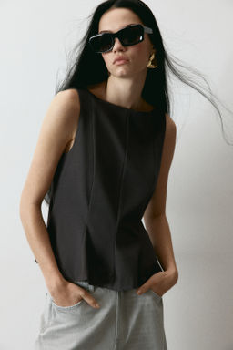 Top sastre con peplum - H&m фото 2