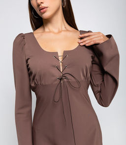 Платье #БШ2804, капучино