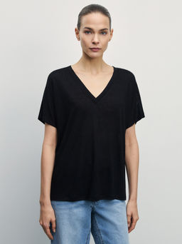 Футболка со спущенным плечом / Zarina  фото 3