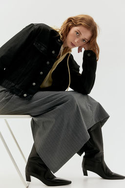 Falda de tubo en sarga