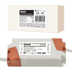 UED-ULP-36W/MB EFFECTIVE SWITCH DIM Блок питания диммируемый для светодиодных панелей ULP-36W Effective. TM Uniel