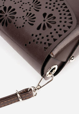 Сумка кроссбоди коричневая 1671 - L-craft фото 8