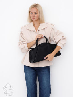 Сумка женская кожаная 1009M black Polina&Eiterou  в Новосибирске