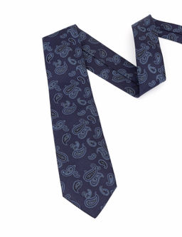 Темно-синий шелковый галстук - Cacharel фото 6