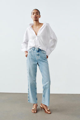 JEANS Z1975 HIGH-WAIST STRAIGHT - Zara фото 8