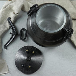 Афганский казан, 20 л, алюминий, чёрный