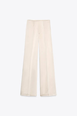 HIGH-WAIST SATIN TROUSERS - Zara фото 5