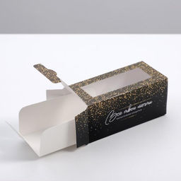 Цена за 5 шт. Коробочка для макарун «Golden», 12 х 5,5 х 5,5 см