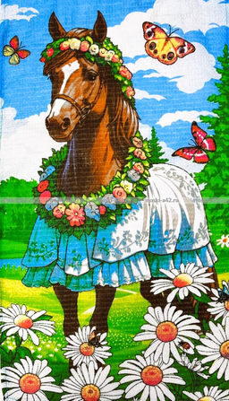 Цена за 6 шт.Полотенца вафельные Символ года