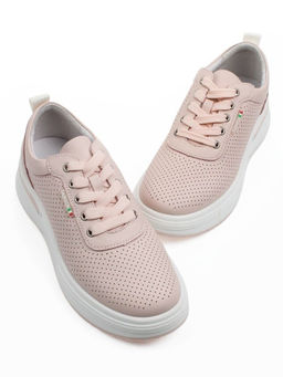 03-YH324-4 PINK Полуботинки летние женские (натуральная кожа)