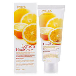 3W Clinic Lemon Hand Cream - Увлажняющий и обновляющий кожу рук крем с экстрактом лимона , 100мл
