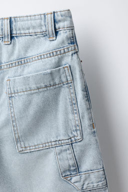 CARPENTER DENIM BERMUDA SHORTS - Zara фото 4