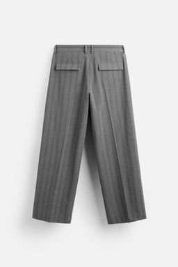 WIDE-FIT PLEATED TROUSERS - Zara фото 7