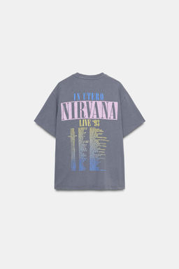 NIRVANA FADED-EFFECT T-SHIRT - Zara фото 5