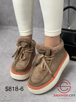 Ботинки на зиму выполнены из искусственного меха. - Bruno фото 3