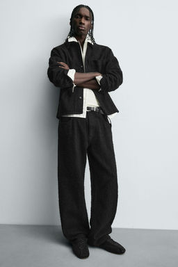 RELAXED FIT JEANS TEXTURE - Zara фото 5