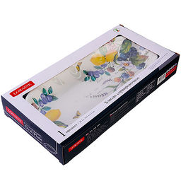 60156 Блюдо сервировочное 28,2х14,5х3,5см Лесные ягоды с лимонами доломит LR (х24) - Mayer&boch фото 3