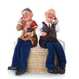 Цена за 2 шт. Фигурка Бабушка, Дедушка висячие ножки 17 см / LG208-AB /уп 2/192/микс - Галеонтрейд фото 3