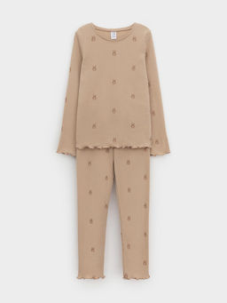 К 1618/бежевый С074 Н064 пижама для дев
