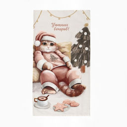 Полотенце кухонное Этель. Уютных вечеров, 40?73 см, хлопок 100%, саржа 190 г/м?