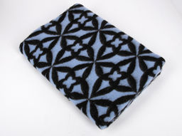 Одеяло п/шерсть 30% 190*200 "Калейдоскоп" пл 420 синий (Россия)