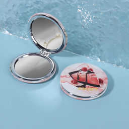 Зеркало складное BEAUTY, с увеличением х2, d=7 см, рисунок МИКС - Qf фото 3
