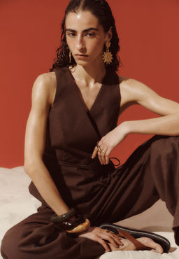 Жилет изо льна на запах