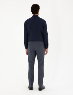 Koyu Mavi Slim Fit Kuma_ Pantolon