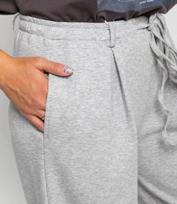 Брюки #КТ2528 (1), серый меланж