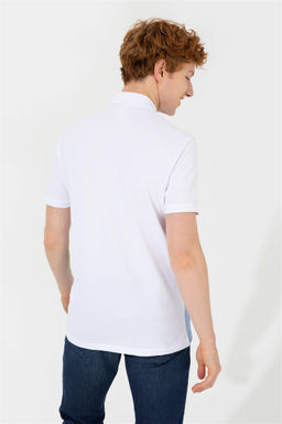 Мужская темно-синяя футболка с воротником-поло - U.s. polo assn фото 5