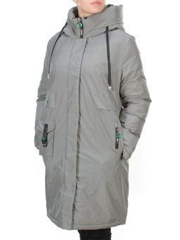 21-975 GREY Пальто зимнее женское AIKESDFRS (200 гр. холлофайбера) - Fashion фото 3