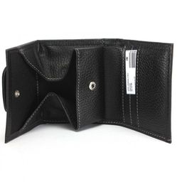 Портмоне женское Croco-ПР-906 натуральная кожа 1 отд, 4 карм, черный флотер (40) 228565  фото 3