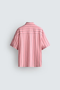 CAMISA FLUIDA RAYAS BOLSILLOS / Rosa - Zara фото 8