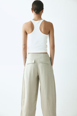 Pantal?n barrel con efecto arrugado - H&m фото 7