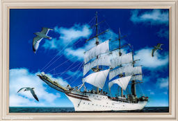 Картина 5D 40х60 FJX6103 Фрегат / ZR8843B-339350 /