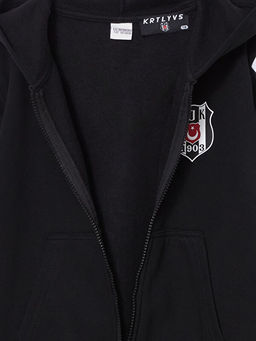 Be?ikta? Bask?l? Erkek ?ocuk Fermuarl? Sweatshirt - Waikiki фото 3