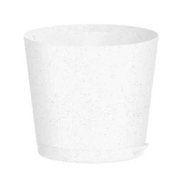 Цена за 4 шт. Горшок для цветов пластиковый 0,5л d-10см "Oregano" с прикорневым поливом мраморный