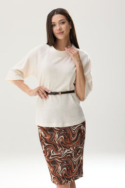 Костюм Lars Style 823 молочный/коричневый