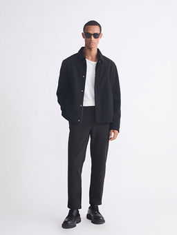 Standart Kal?p G?mlek Yaka Erkek Mont