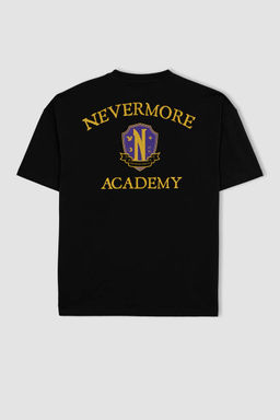 Футболка Wednesday Comfort Fit с круглым вырезом и короткими рукавами из 100 % хлопка - Defacto фото 9