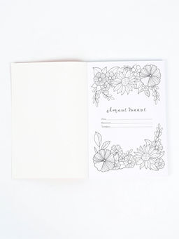 Ежедневник-смэшбук с раскраской "Расцветай", А5 80 листов